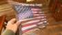 This is the comical facsimile I received - a thin piece of wood with the image of the original flag imprinted on it.